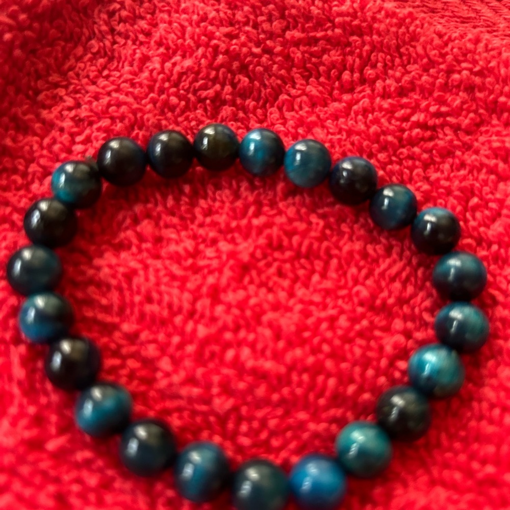 Blue tigers eye bracelet